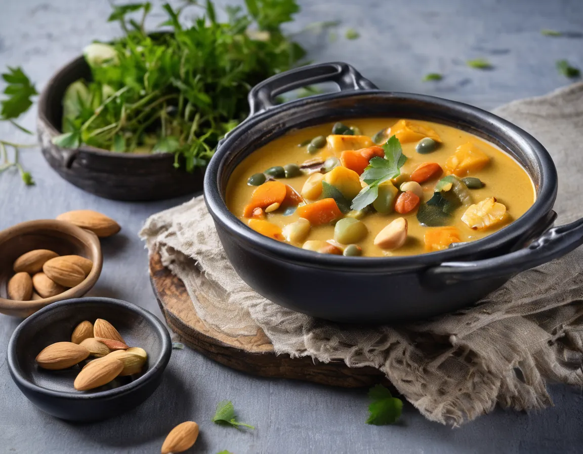 Moqueca de Almendras con Verduras Low-FODMAP Adaptado para SII Síndrome de Intestino Irritable