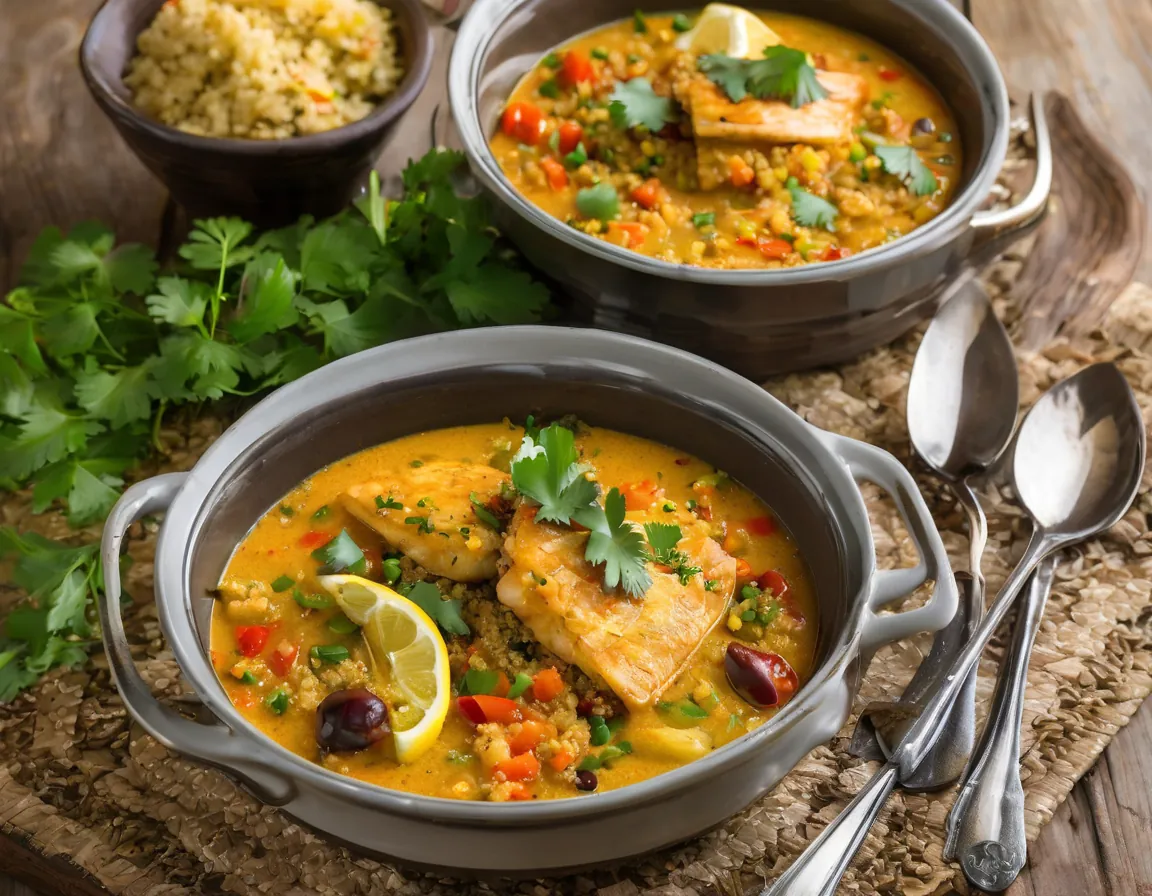 Moqueca de Pescado con Quinoa y Verduras - Receta Saludable para Estreñimiento Crónico