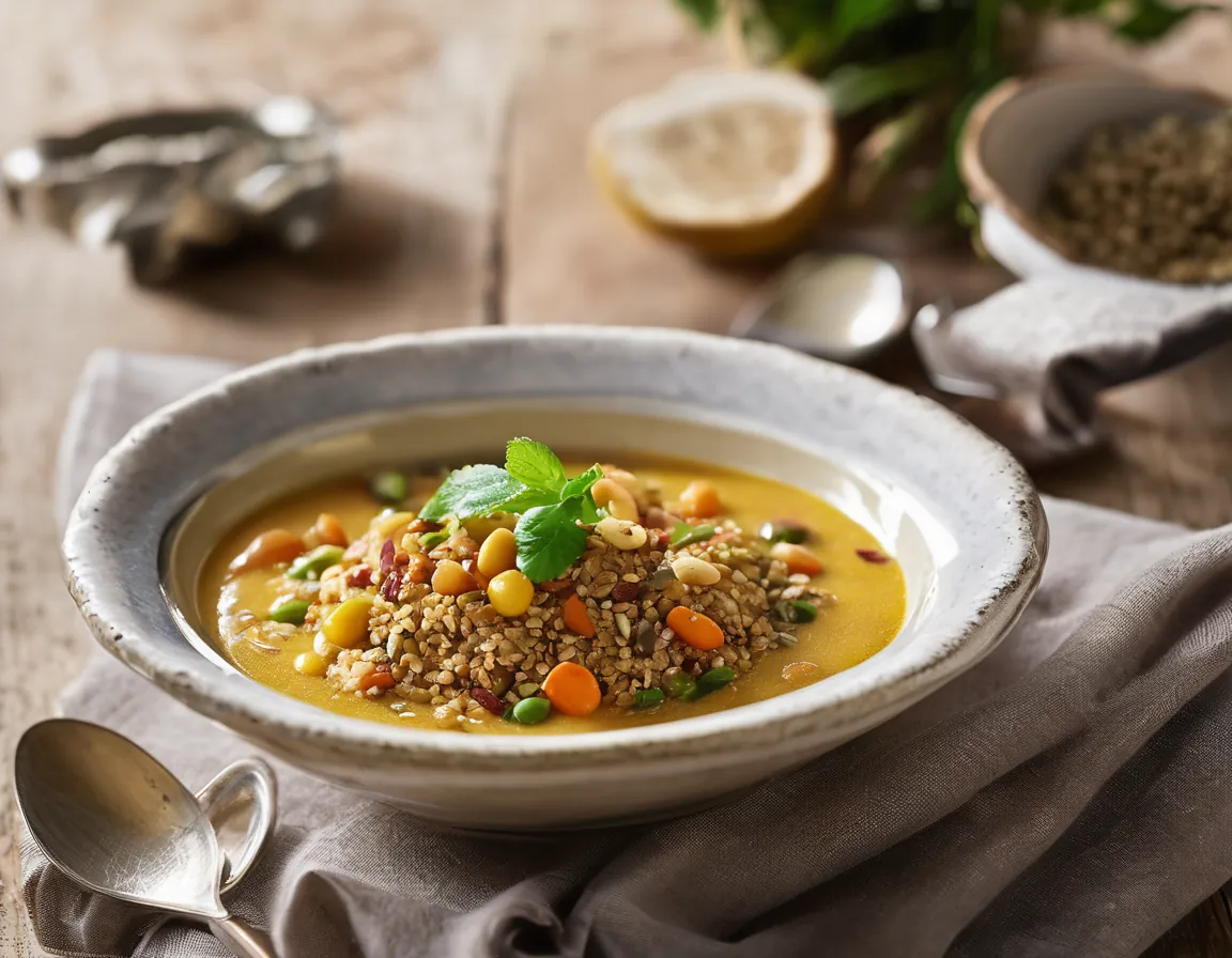 Moqueca de Verduras con Almendras y Quinoa lblAdaptedFor Hipercolesterolemia