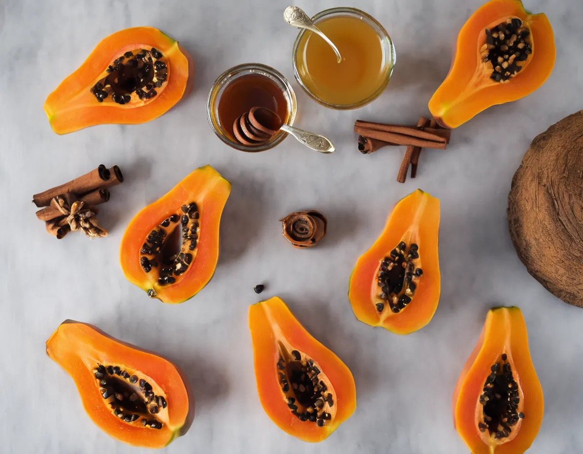 Papaya Asada con Canela y Miel Adaptado para EII Crohn / Colitis Ulcerosa
