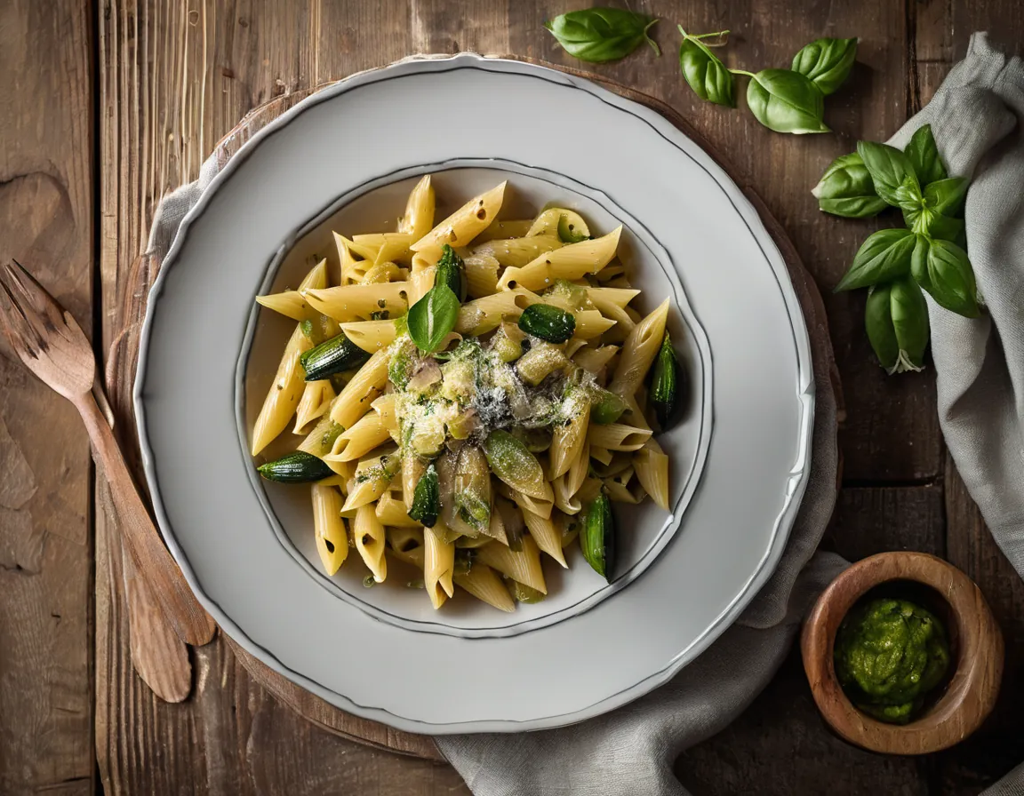 Pasta con Papa y Calabacín al Estilo Mediterráneo Adaptado para SII Síndrome de Intestino Irritable