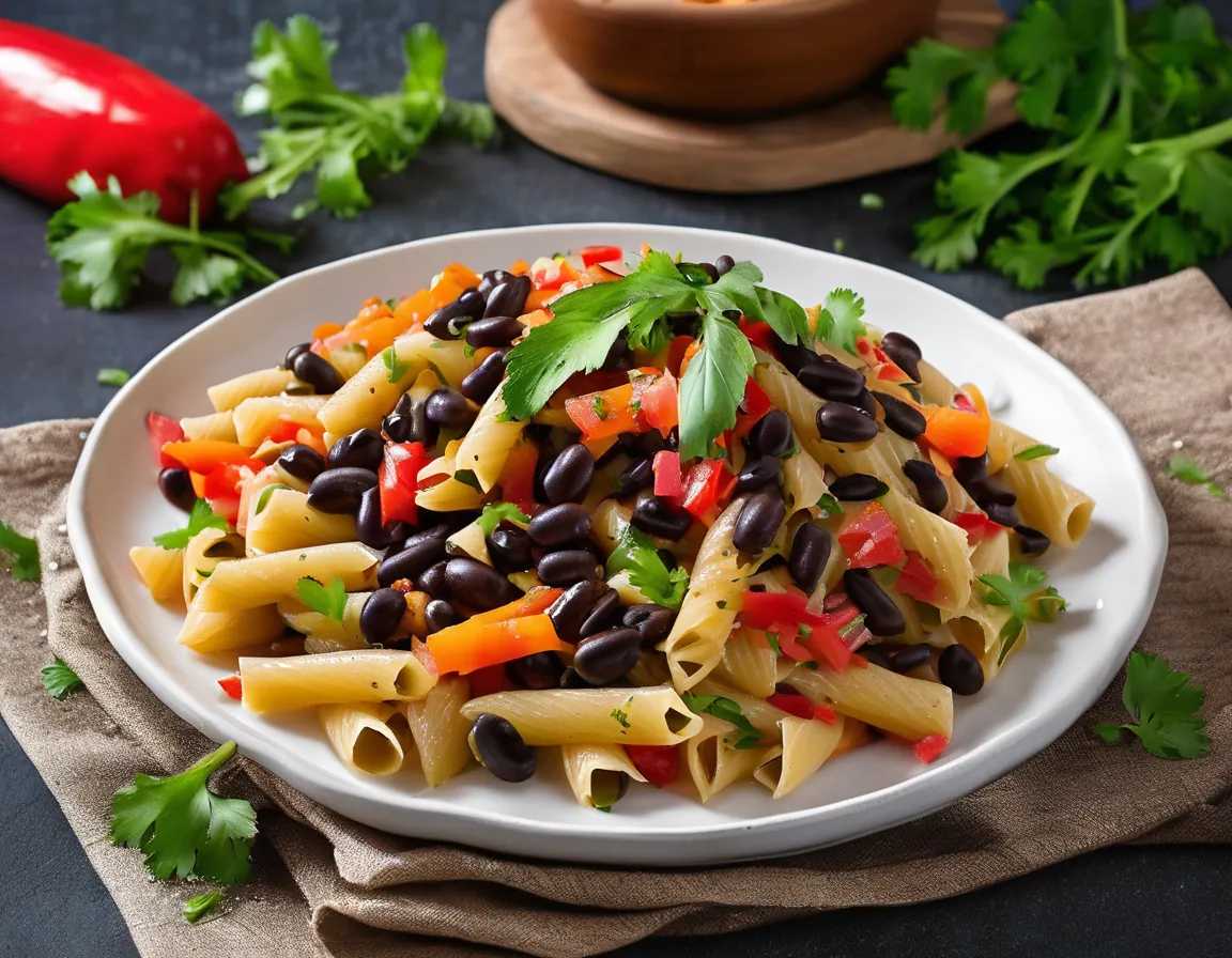 Pasta Integral con Verduras y Frijoles para el Estreñimiento Adaptado para Constipación Crónica