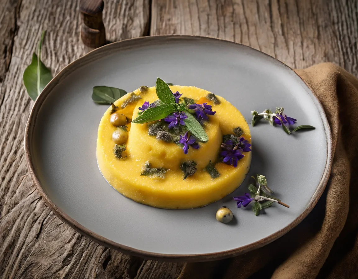 Polenta de Maíz con Verduras Asadas y Salvia Adaptado para SII Síndrome de Intestino Irritable