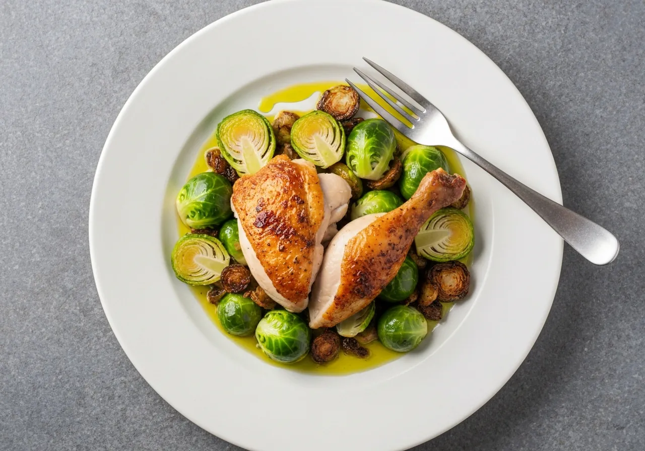 Pollo al Horno con Verduras Bajas en Fructosa