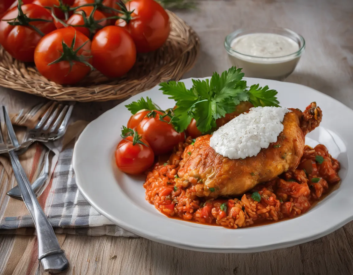 Pollo al Tomate Suave con Arroz Blanco Adaptado para EII Crohn / Colitis Ulcerosa