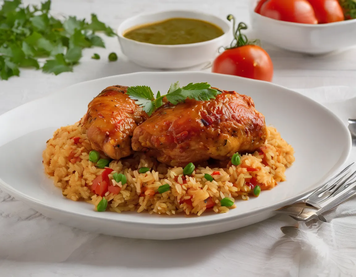 Pollo al Tomate Suave con Arroz Integral Adaptado para ERGE Reflujo Gastroesofágico