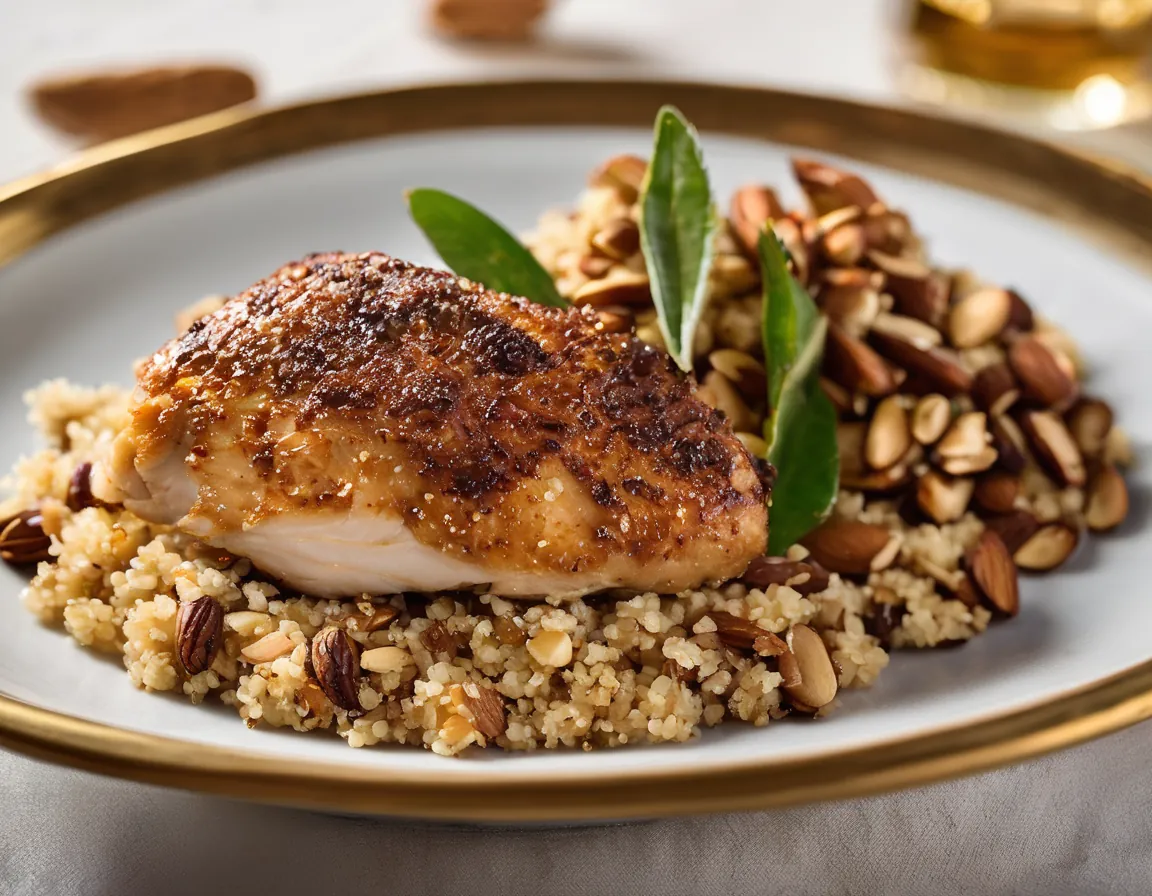 Pollo con Almendras y Quinoa al Estilo Brasileño Adaptado para Diabetes T2
