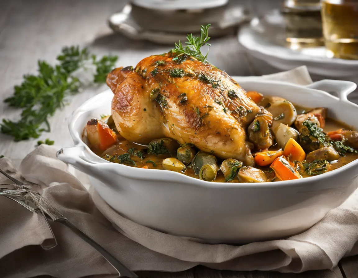 Pollo con Hierbas Suaves y Verduras Guisadas Adaptado para ERGE Reflujo Gastroesofágico