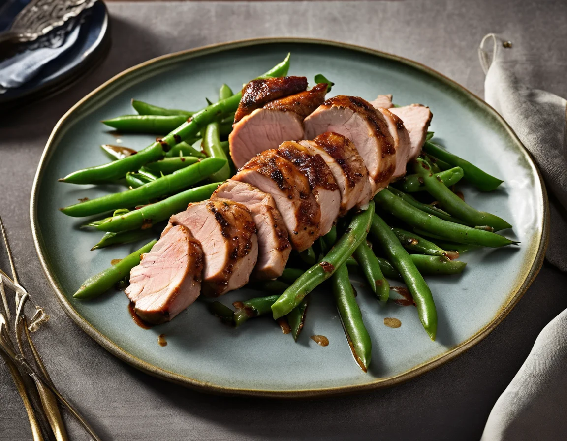 Lomo de Cerdo a la Española con Judías Verdes al Limón