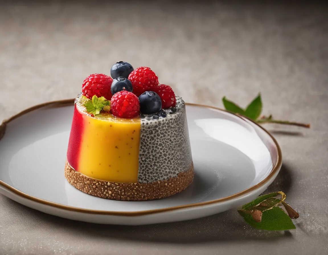 Pudín de Chía con Frutas Tropicales y Nueces Adaptado para Resistencia insulina