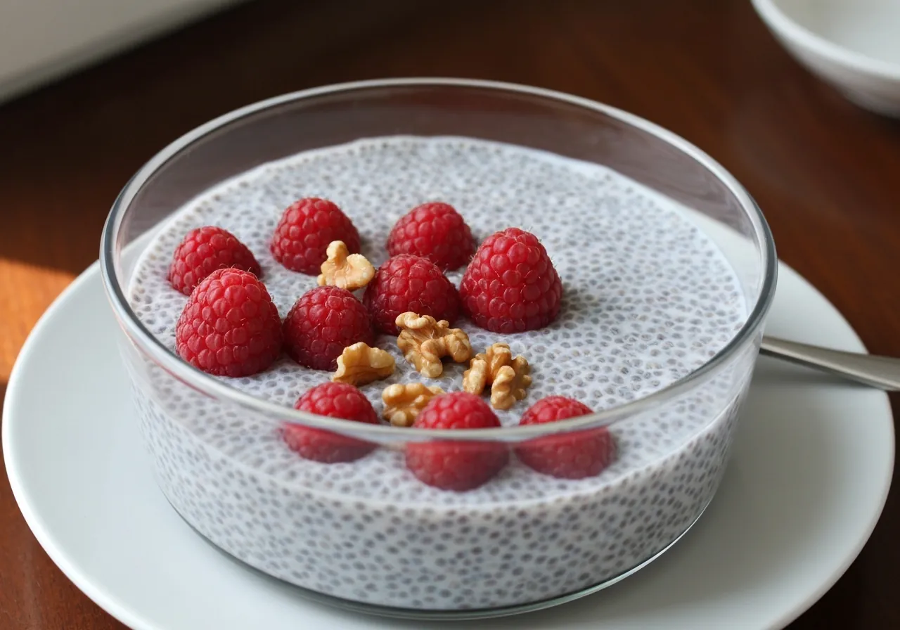 Pudín de Chía con Frutas y Avena Adaptado para Constipación Crónica