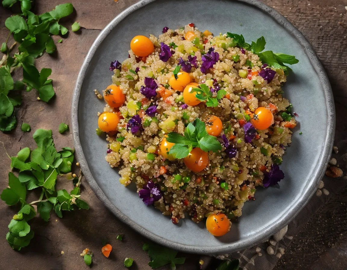 Quinoa con Verduras Suaves a la Francesa Adaptado para Eii