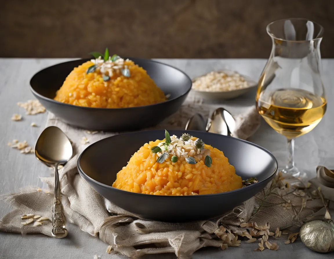 Risotto de Arroz Integral con Calabaza y Jengibre