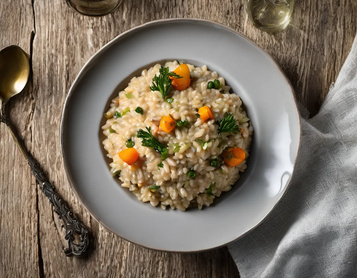 Risotto Integral con Verduras y Semillas para la Digestión Adaptado para Constipación Crónica