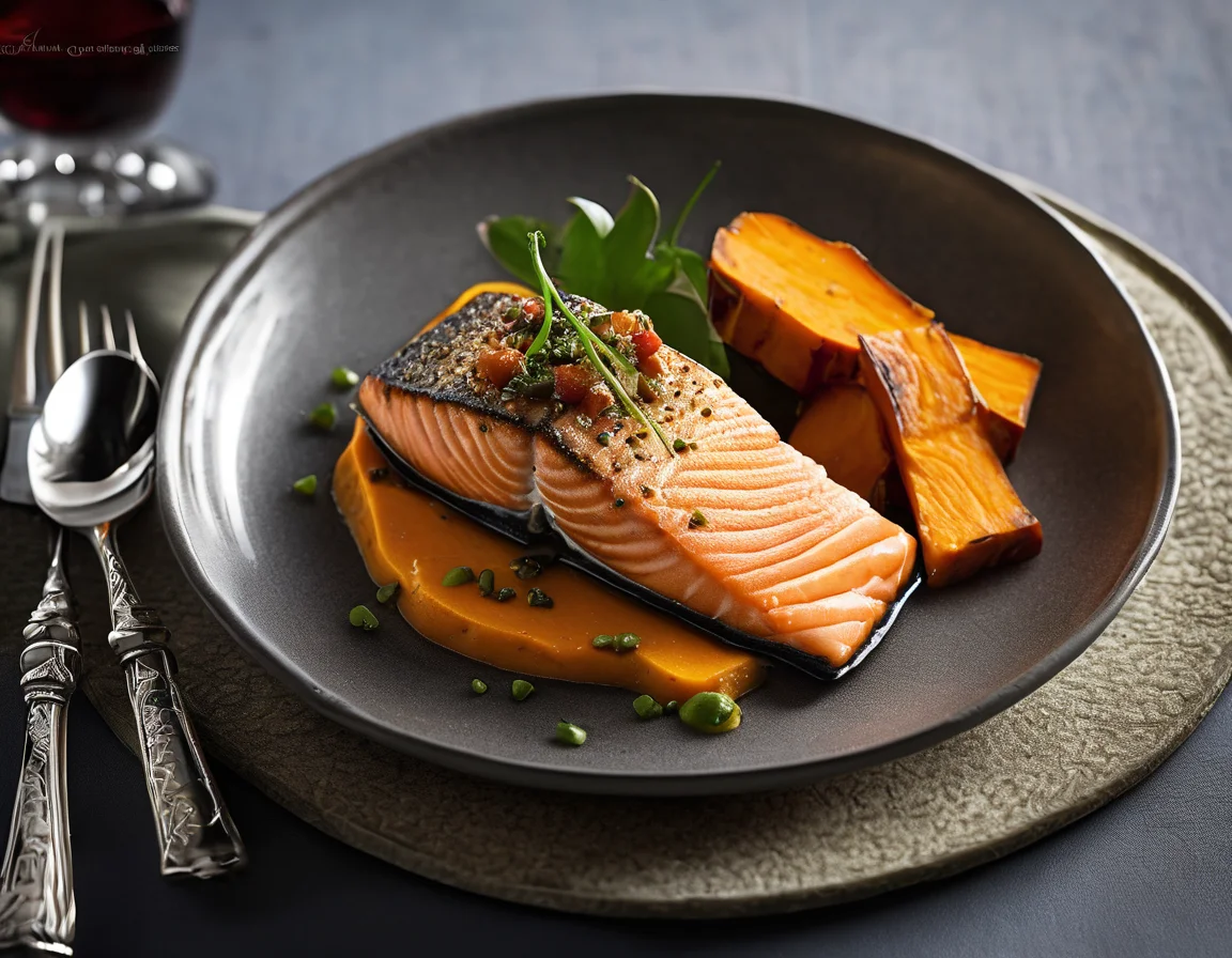 Salmón con Batata al Estilo Brasileño para Estreñimiento Crónico