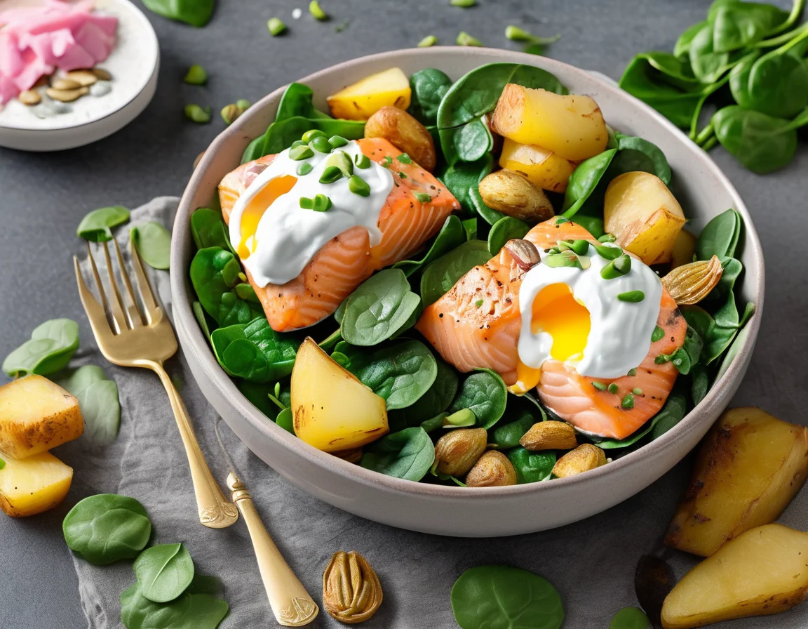 Desayuno Latino de Salmón con Papas para Hipertensión