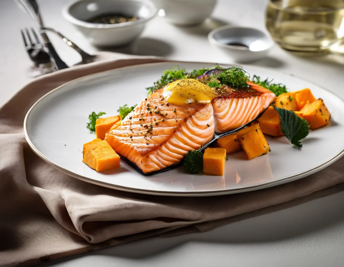 Salmón con Patata del Desayuno Brasileño