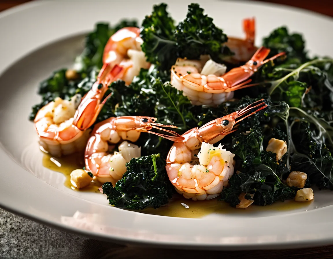 Gambas al Ajillo con Kale Salteado Adaptado para Artritis Reumatoide