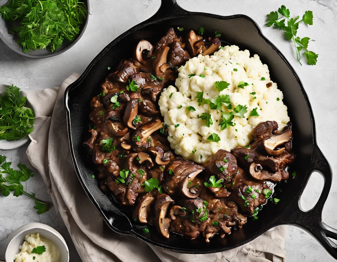 Estofado de Ternera con Setas a la Española
