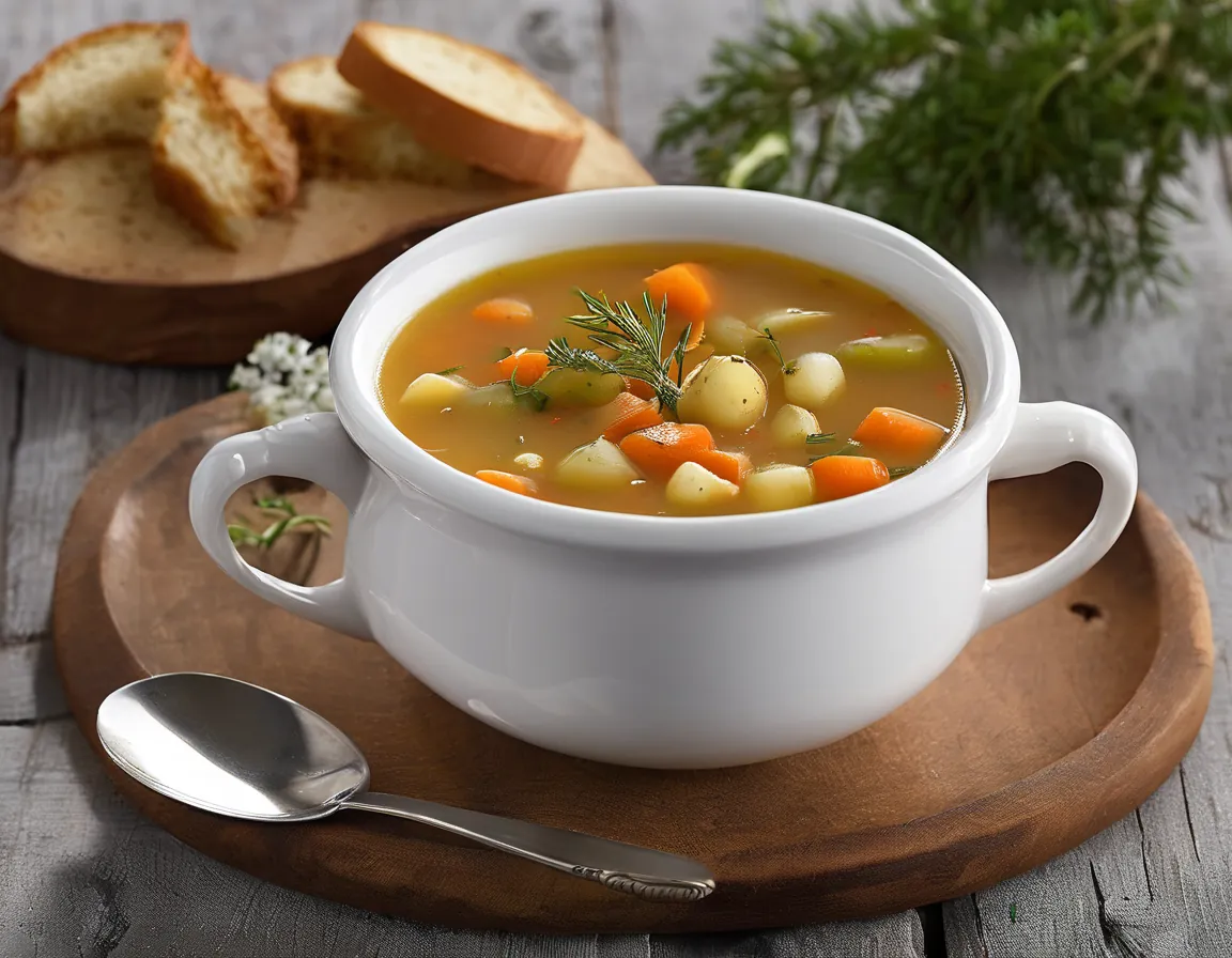 Sopa canadiense de habas con verduras suaves Adaptado para ERGE Reflujo Gastroesofágico