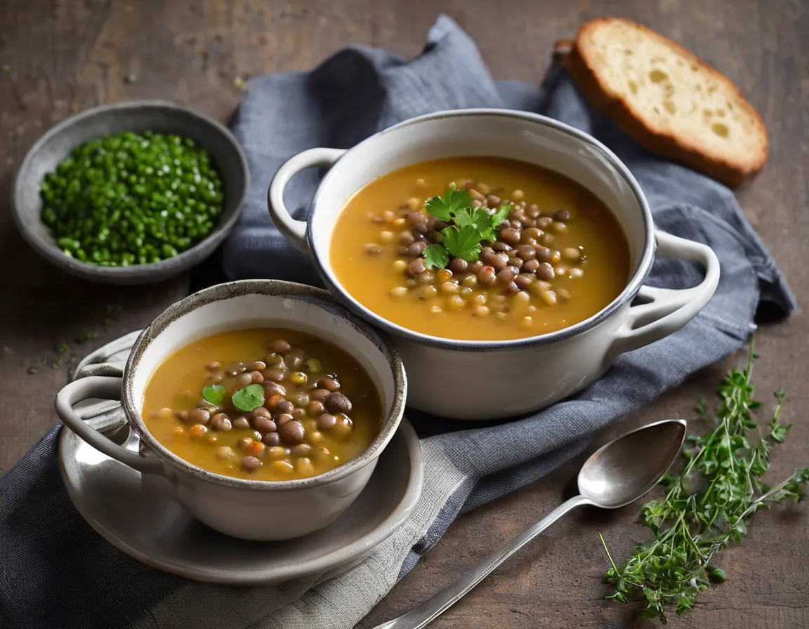 Sopa de Lentejas a la Francesa Adaptado para Intolerancia a la fructosa