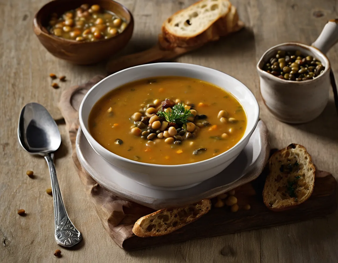 Sopa de Lentejas a la Toscana para Diabéticos Adaptado para Diabetes T1