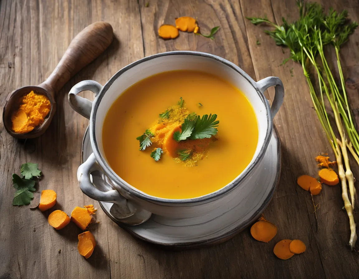 Sopa de zanahoria canadiense suave para ERGE