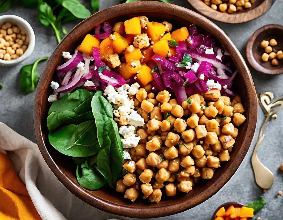 Bowl de Cosecha de Pavo Especiado y Garbanzos