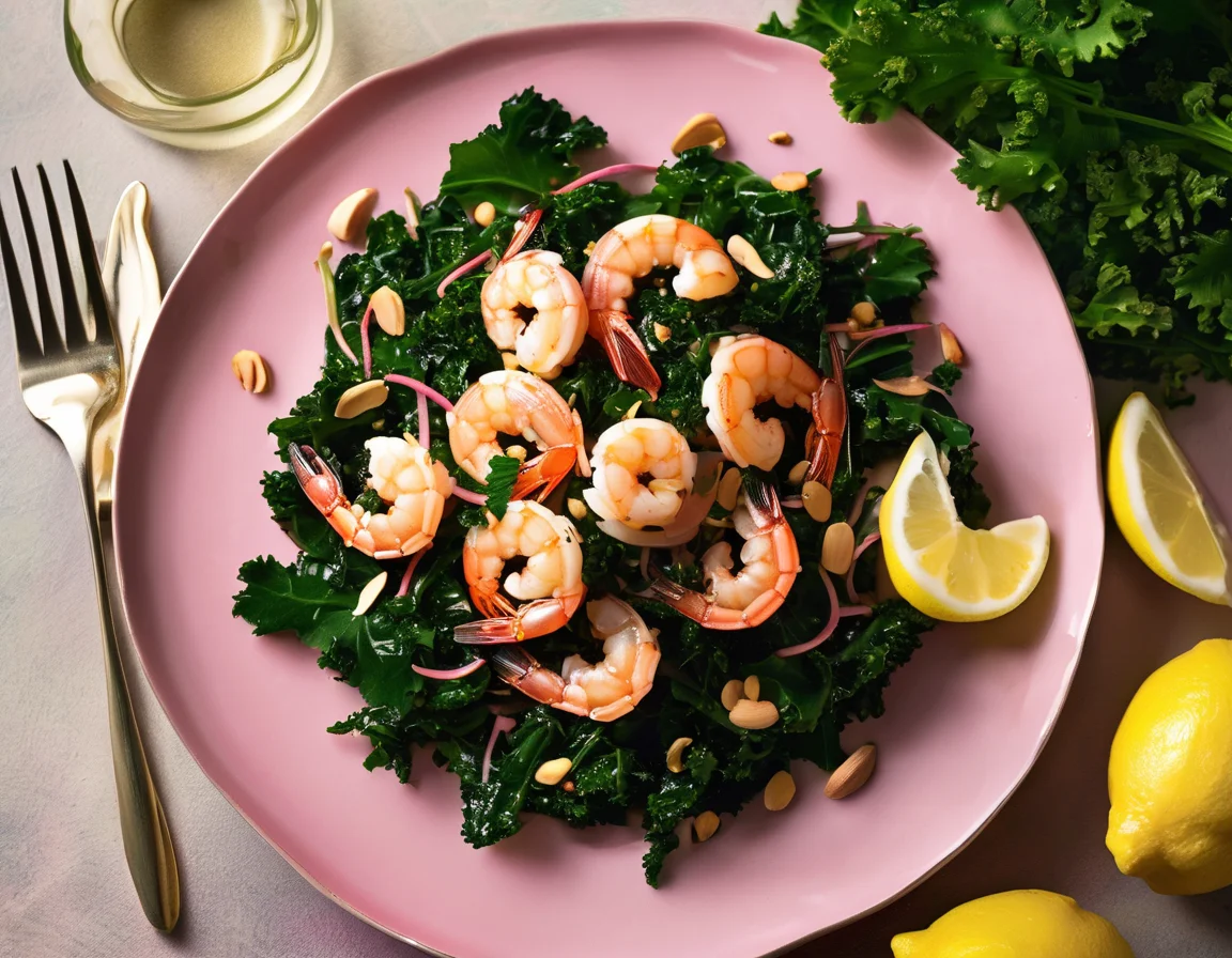 Gambas al Ajillo con Kale Salteado a la Española