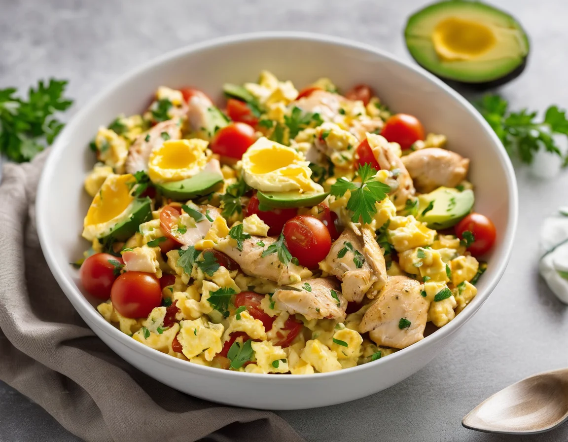 Tortilla de Pollo y Tomate Mediterránea