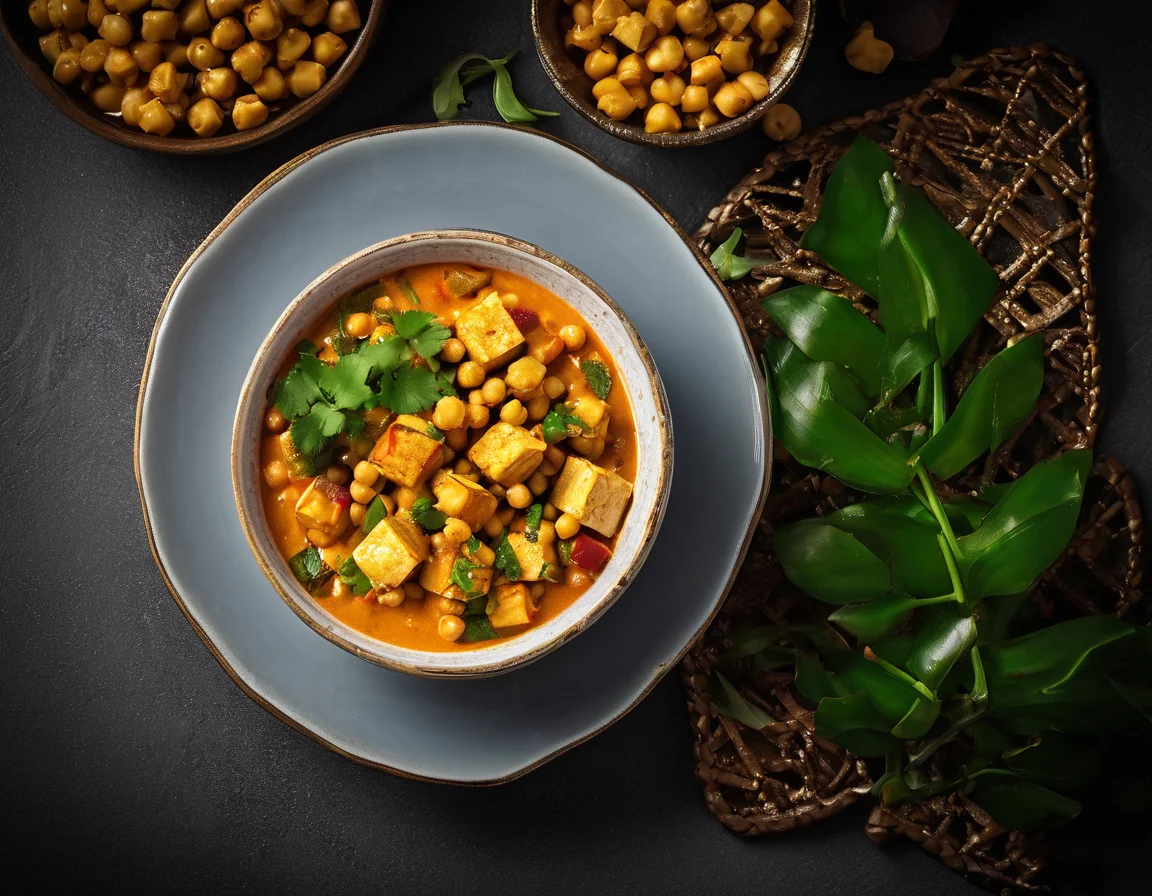 Moqueca de Tofu con Garbanzos Tropical