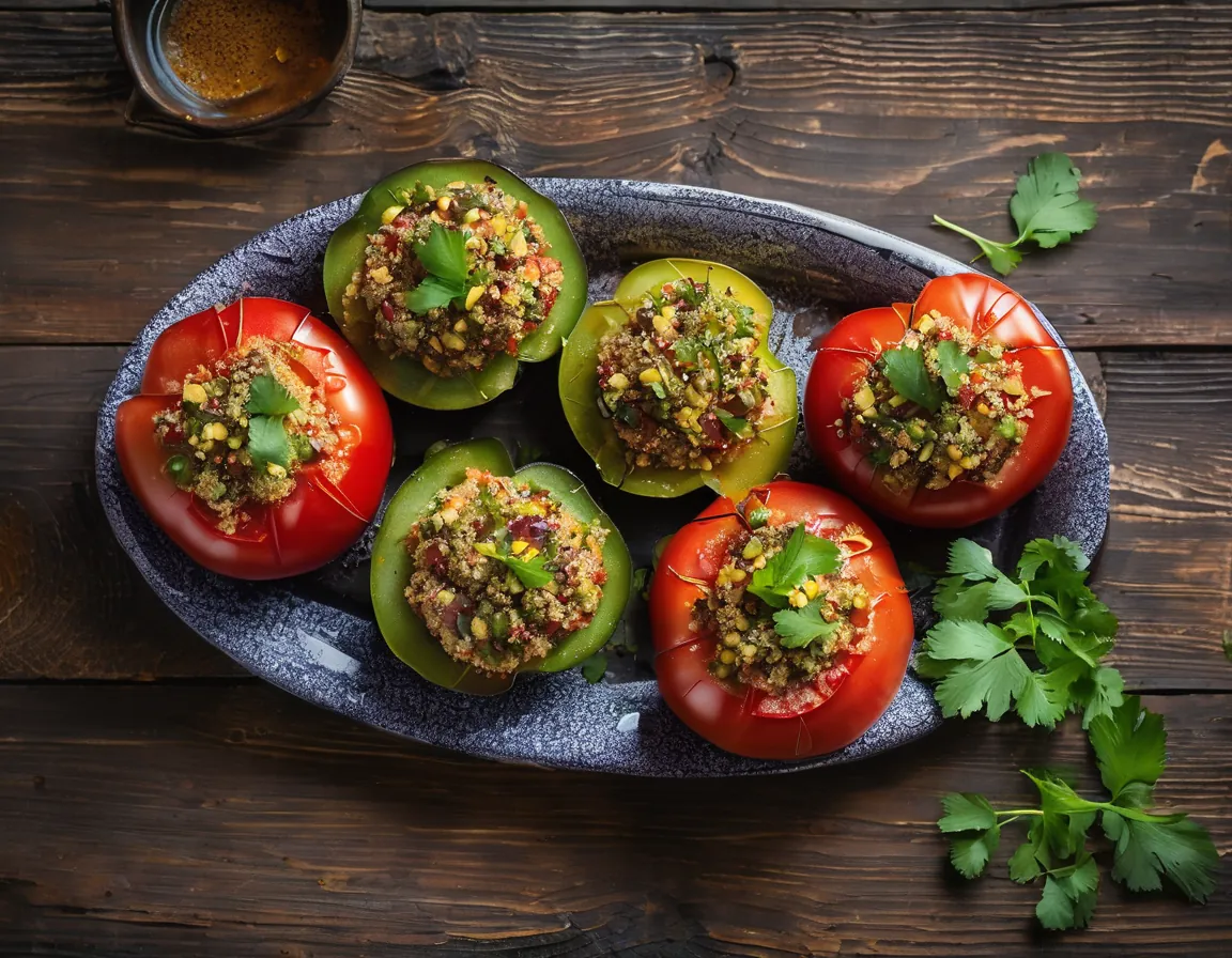 Tomates Rellenos a la Latina con Quinoa y Aguacate