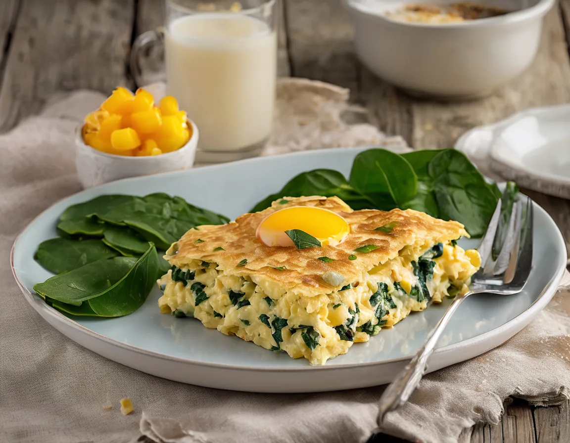 Tortilla de Espinacas y Garbanzos