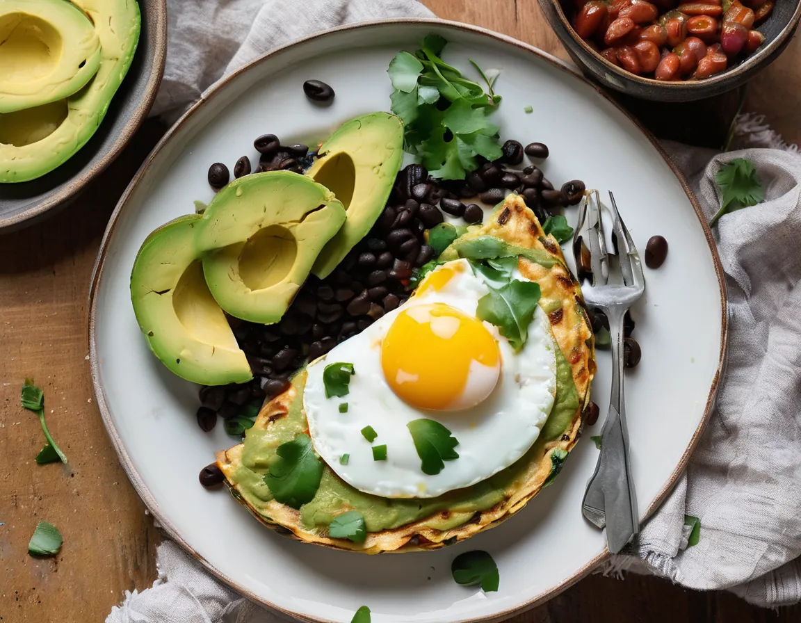 Tortilla de Huevos con Espinacas y Pimientos Adaptado para Diabetes T1