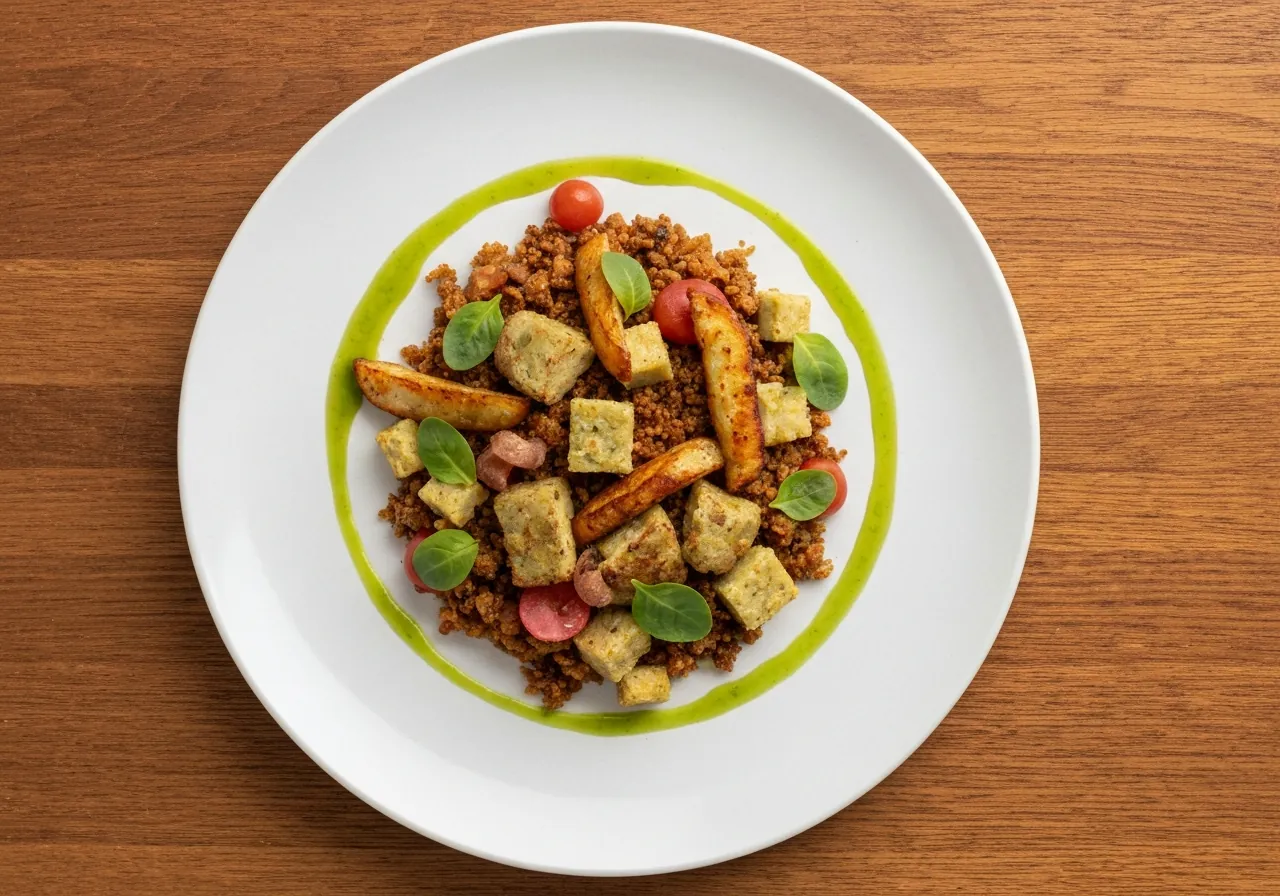 Tortilla Española con Espinacas y Queso de Cabra