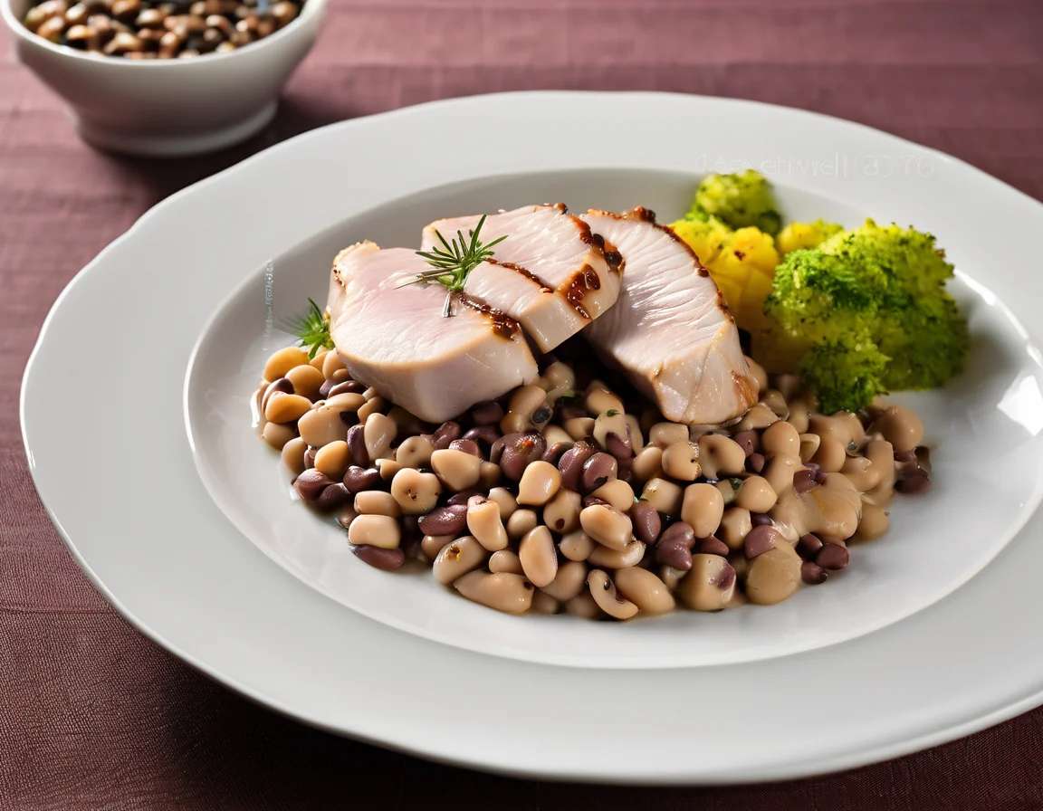 Pechuga de Pavo con Frijol de Cuerda Tropical