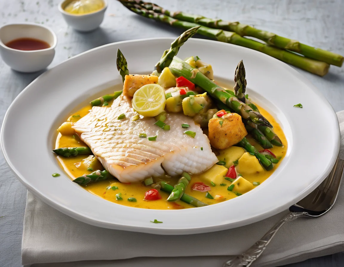 Moqueca de Tilapia con Espárragos Tropicales
