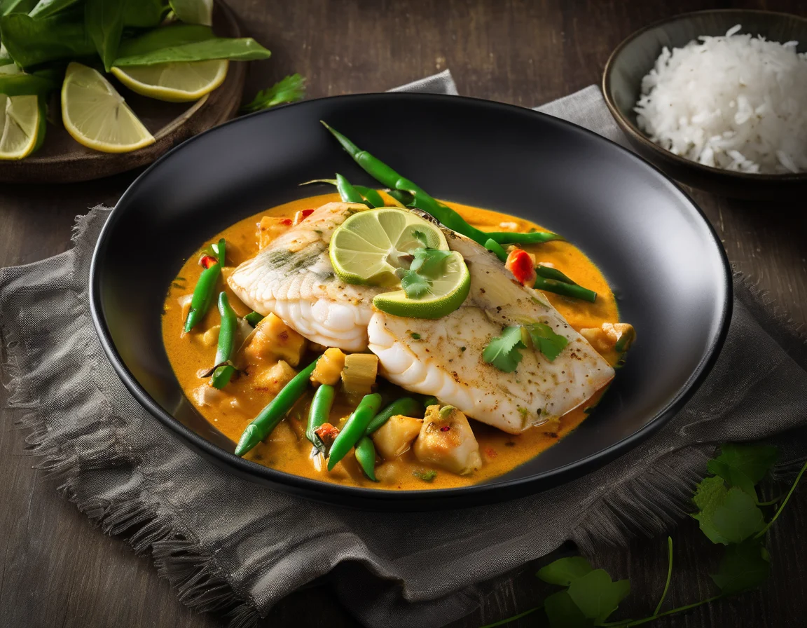 Moqueca de Tilapia con Vainas al Coco